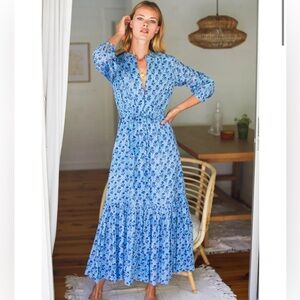 Emerson Fry India Collection 
FRANCES DRESS LITTLE MARIGOLD DANUBE ORGANIC